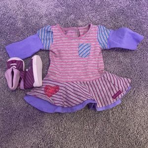 Retired American Girl School Stripes Dress